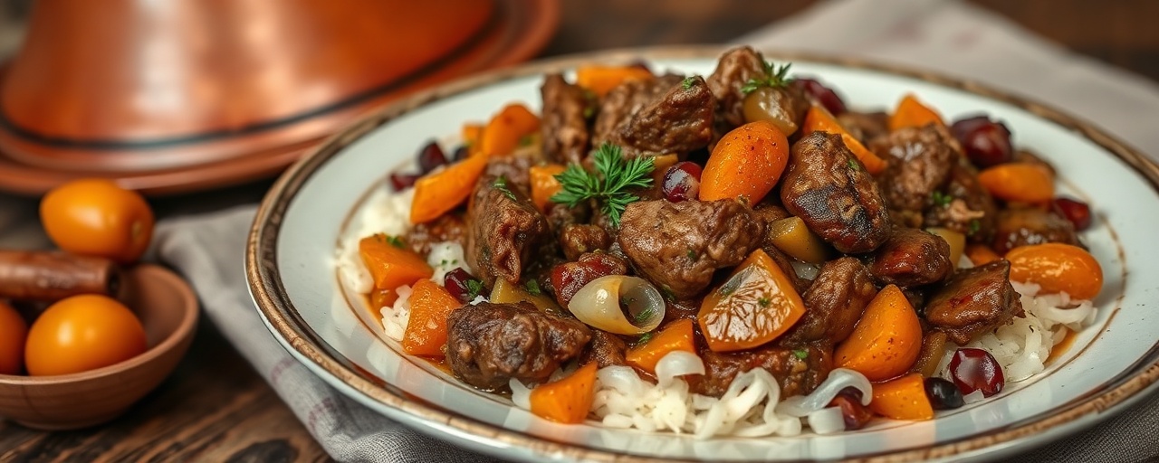 Moroccan Lamb and Apricot Tagine
