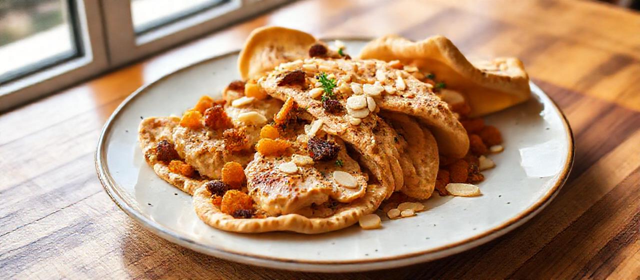 Moroccan Spiced Chicken and Apricot Briouats