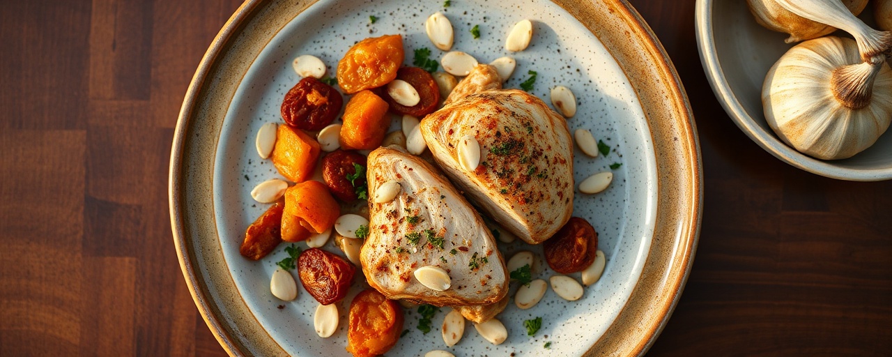 Moroccan Spiced Chicken and Apricot Briouats