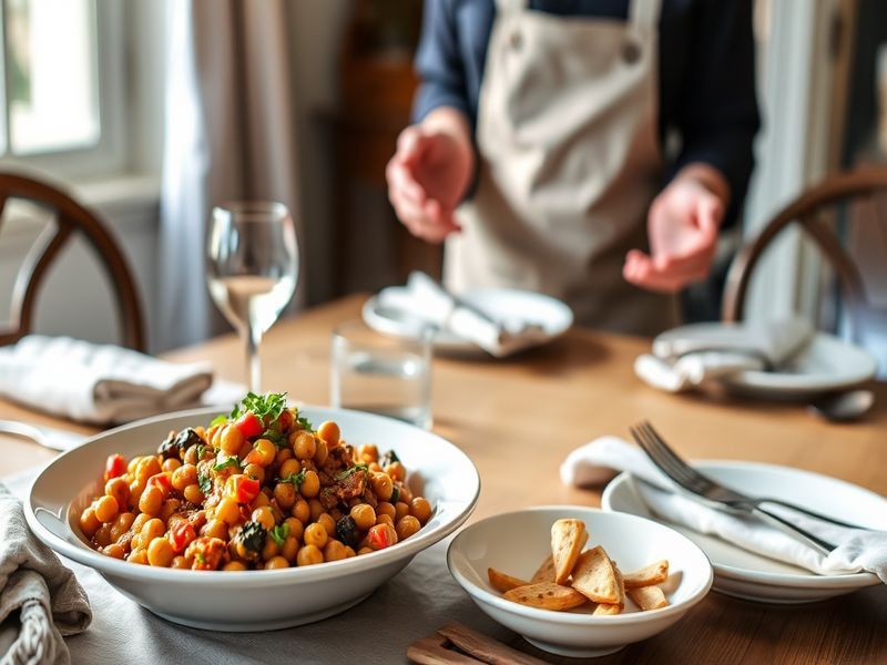 Moroccan Spiced Chickpea and Vegetable Tagine