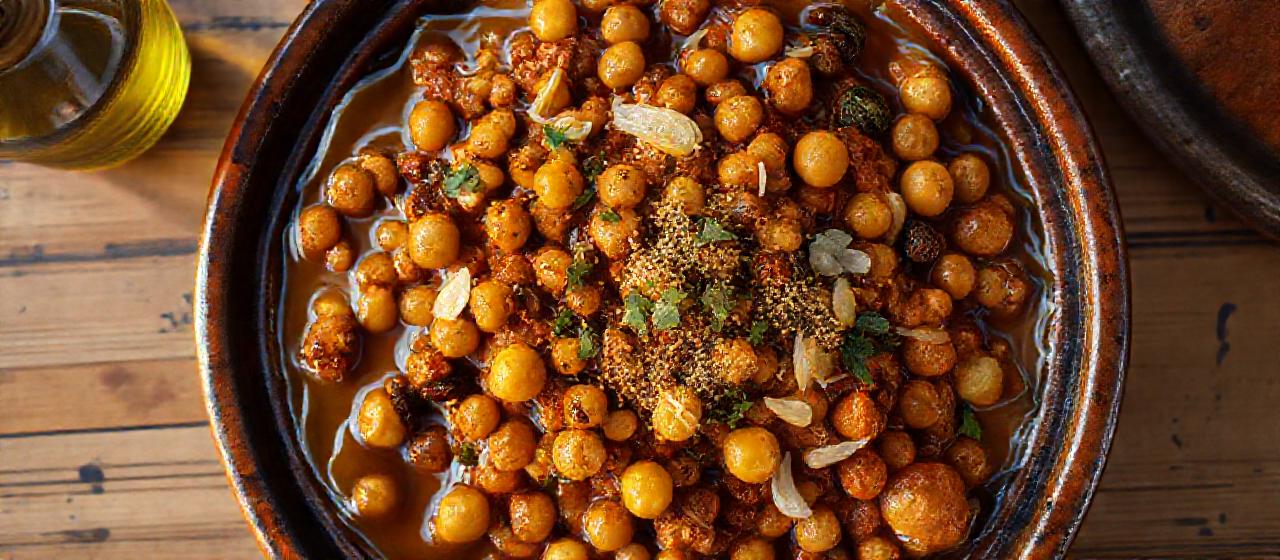 Moroccan Spiced Chickpea and Vegetable Tagine