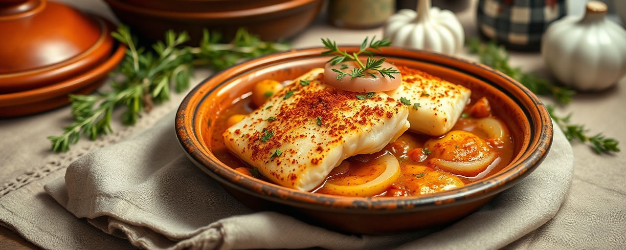 Moroccan Spiced Cod Tagine