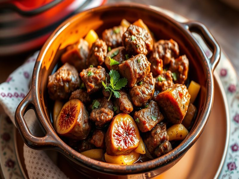 Moroccan Spiced Lamb and Fig Tagine