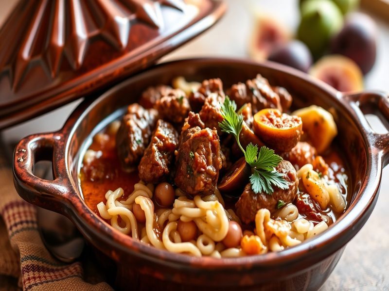 Moroccan Spiced Lamb and Fig Tagine