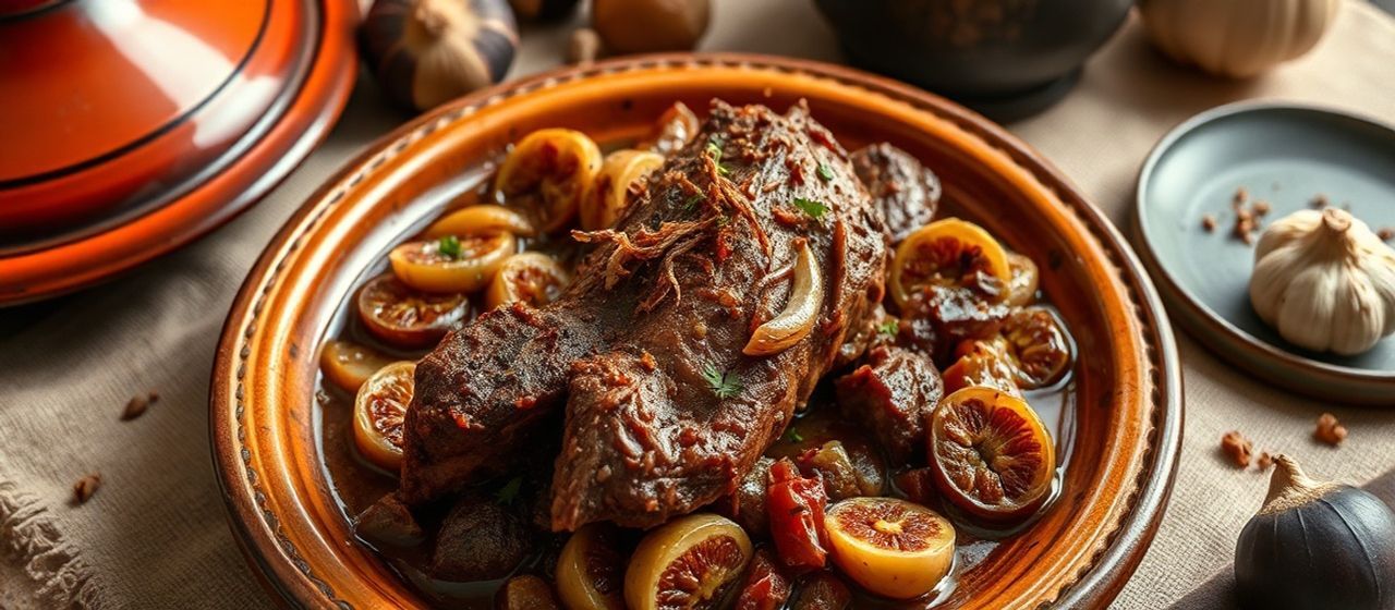 Moroccan Spiced Lamb and Fig Tagine