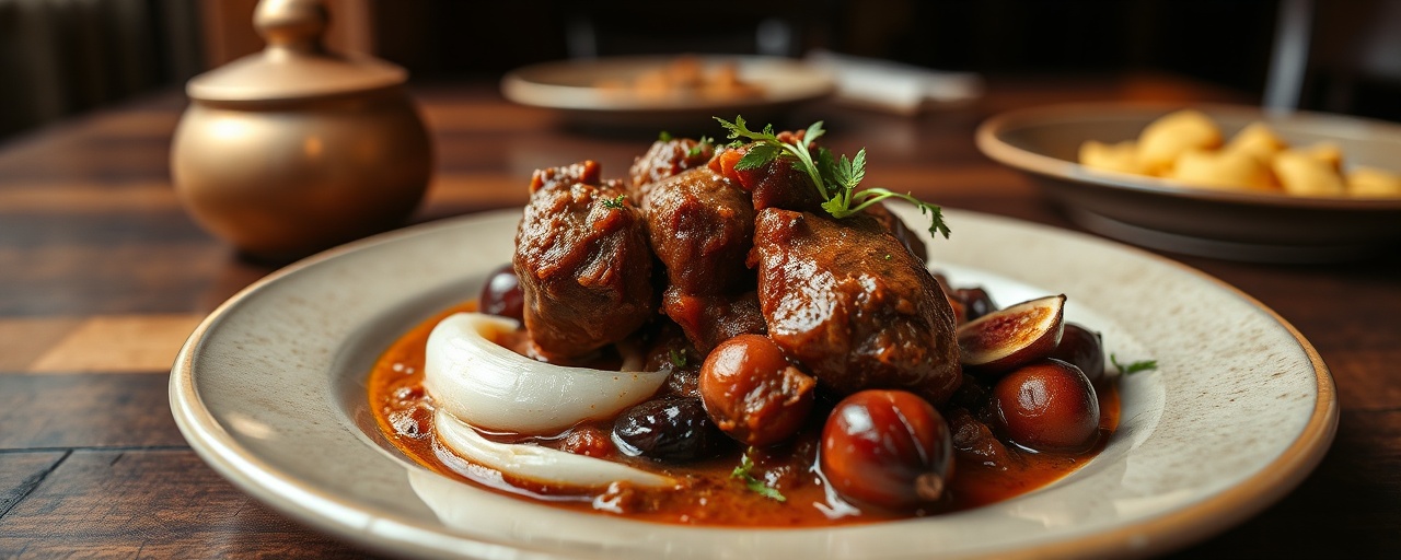 Moroccan Spiced Lamb and Fig Tagine