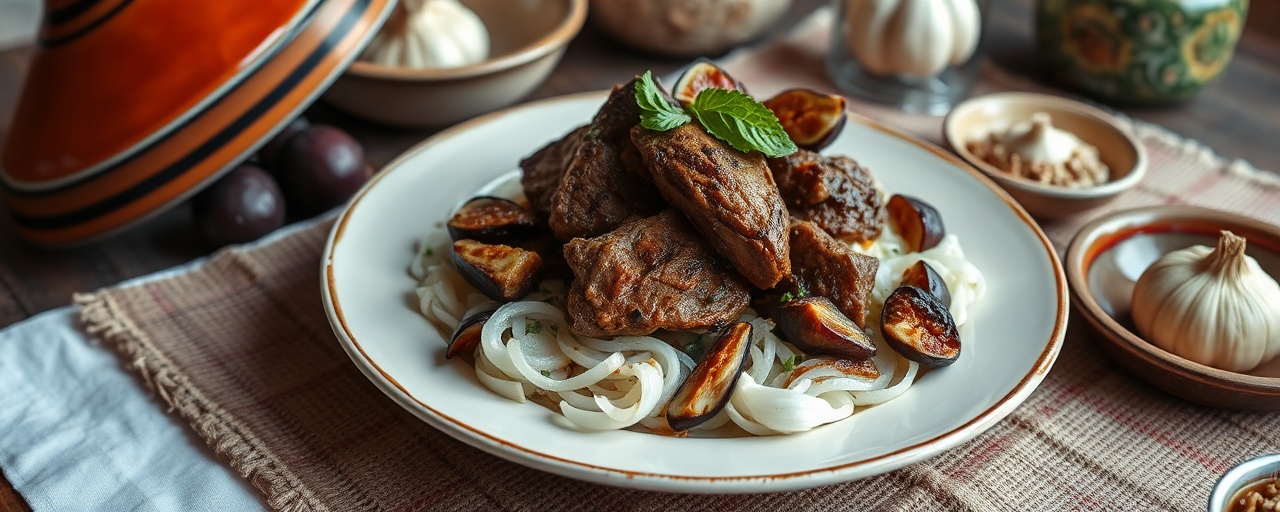 Moroccan Spiced Lamb and Fig Tagine