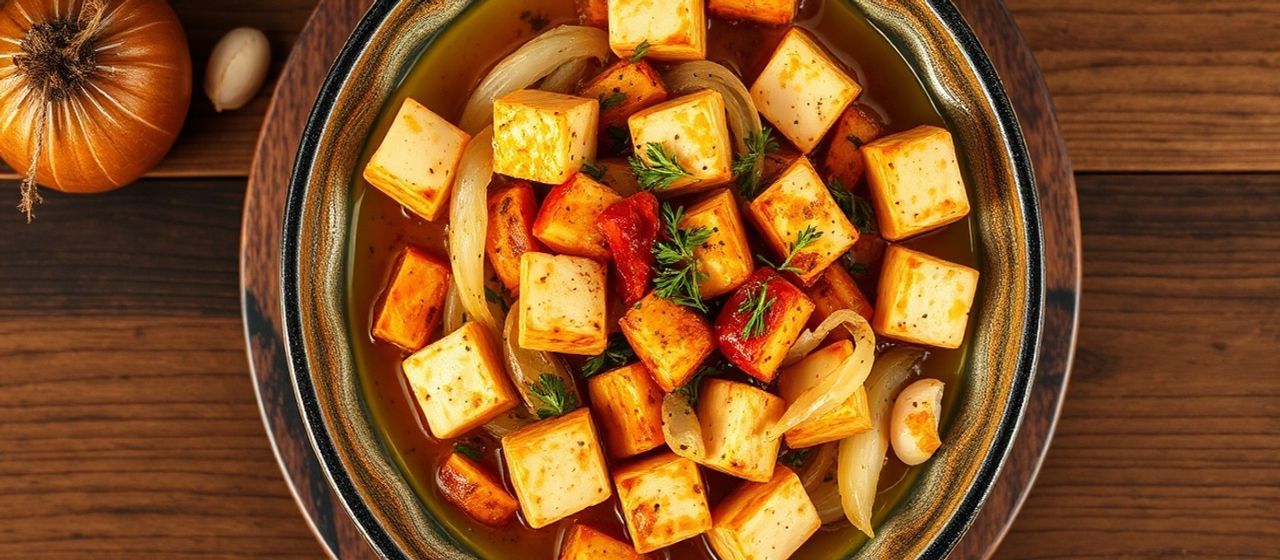 Nar Ekşili Harissalı Tofu Yahni