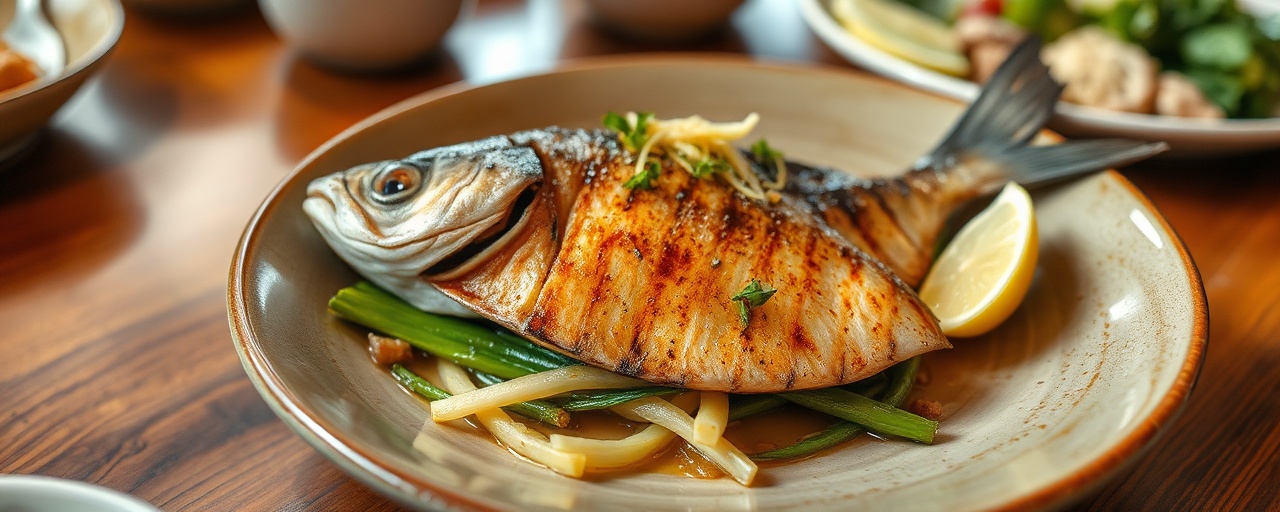 Nga Pyaw Kyaw Chin Thinbaw (Grilled Lemongrass Mackerel)