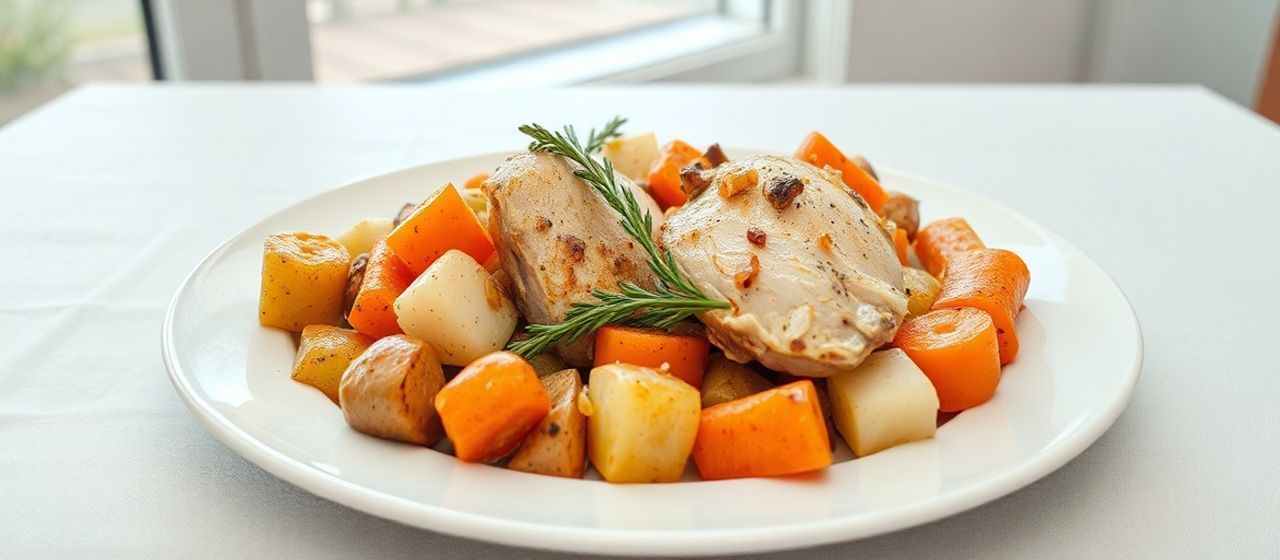 Nordic Chicken and Root Vegetable Bake