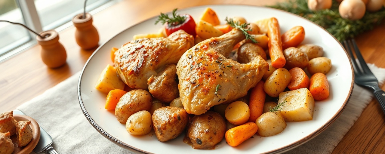 Nordic Chicken and Root Vegetable Bake