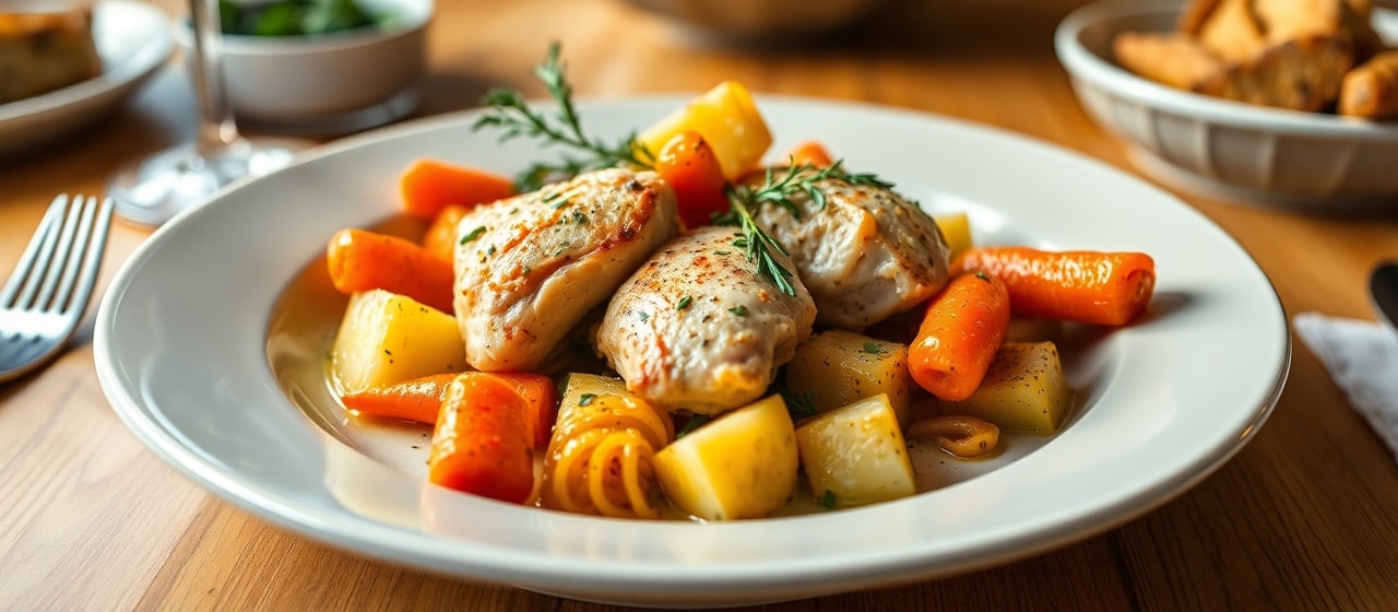 Nordic Chicken and Root Vegetable Bake