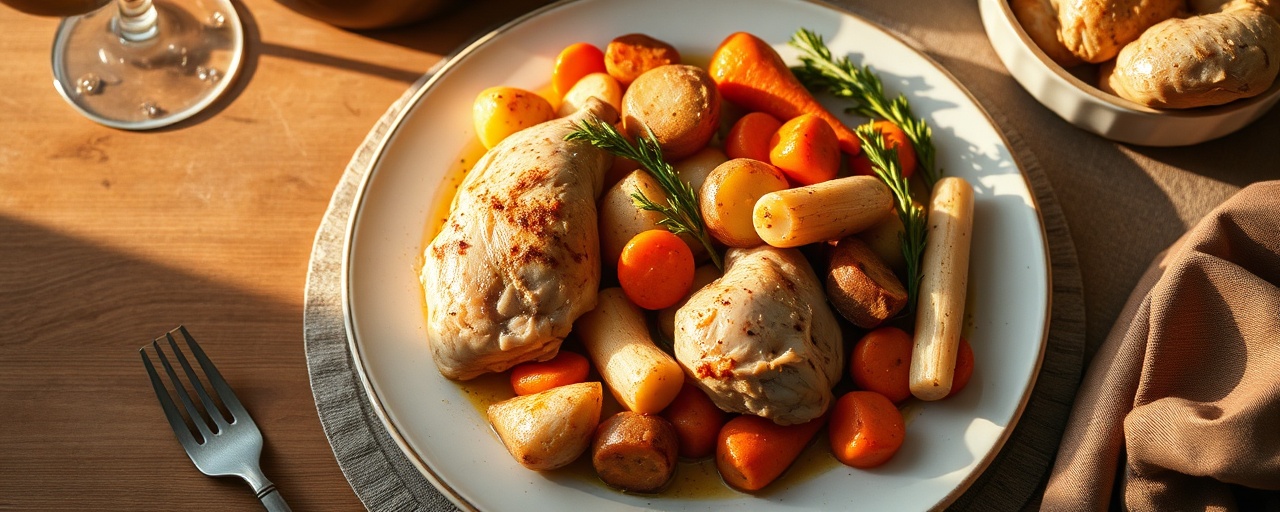 Nordic Chicken and Root Vegetable Bake