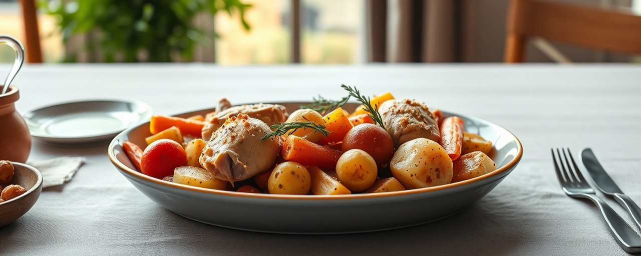 Nordic Chicken and Root Vegetable Bake