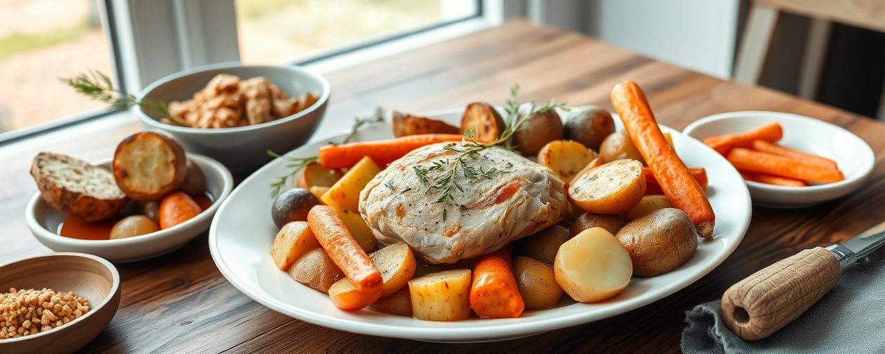 Nordic Chicken and Root Vegetable Bake