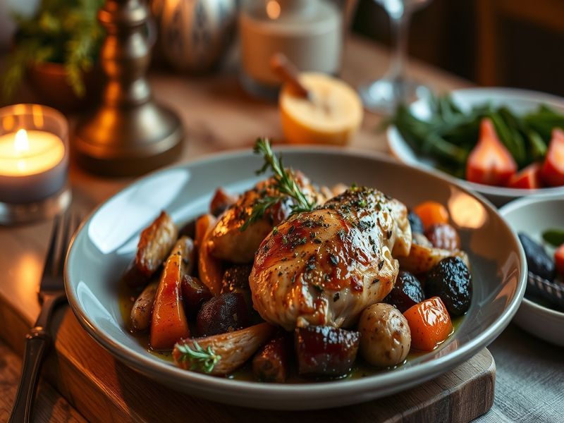 Nordic Herb-Roasted Chicken Thighs with Root Vegetables