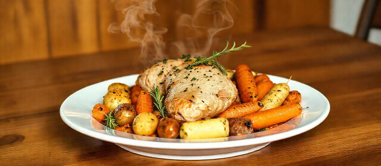 Nordic Herb-Roasted Chicken Thighs with Root Vegetables