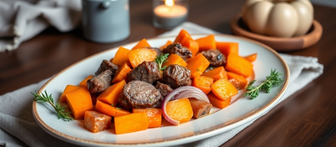 Nordic Sweet Potato and Venison Stir-Fry