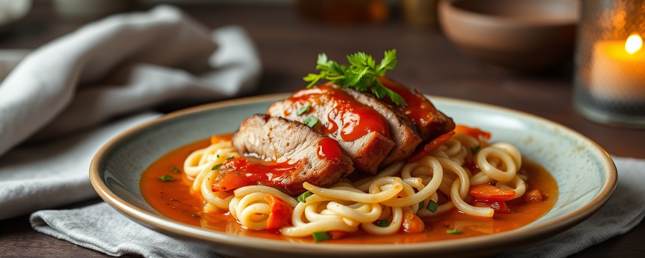 Pan-Seared Cambodian Pork with Spicy Gochujang Lime Glaze