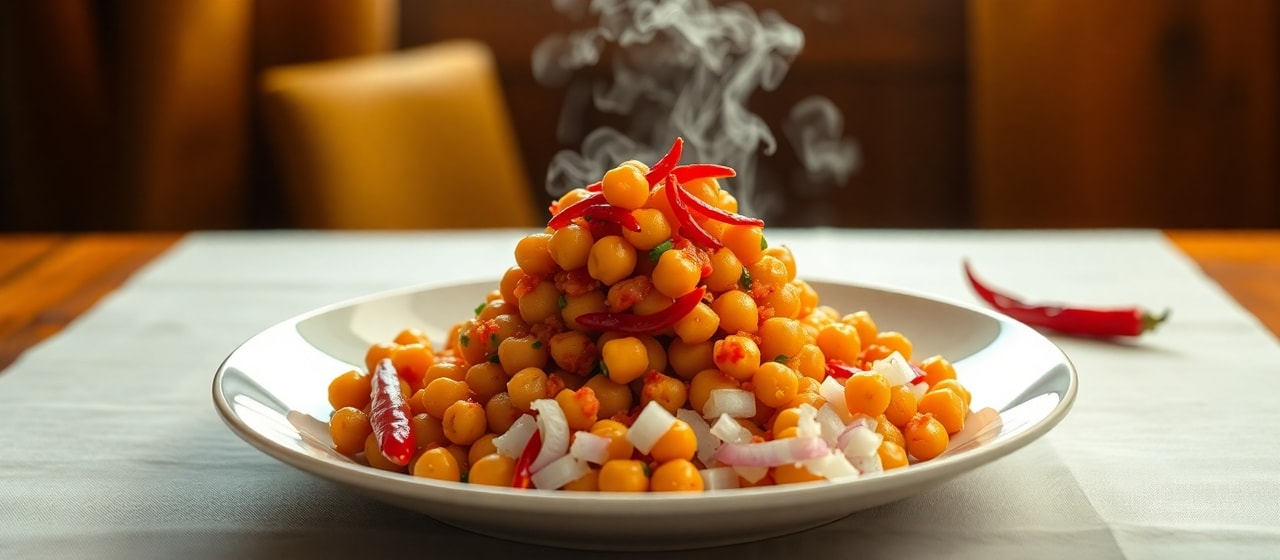 Pan-Seared Chickpea and Coconut Sambal