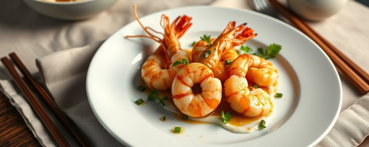 Pan-Seared Vietnamese Miso Shrimp with Lemongrass