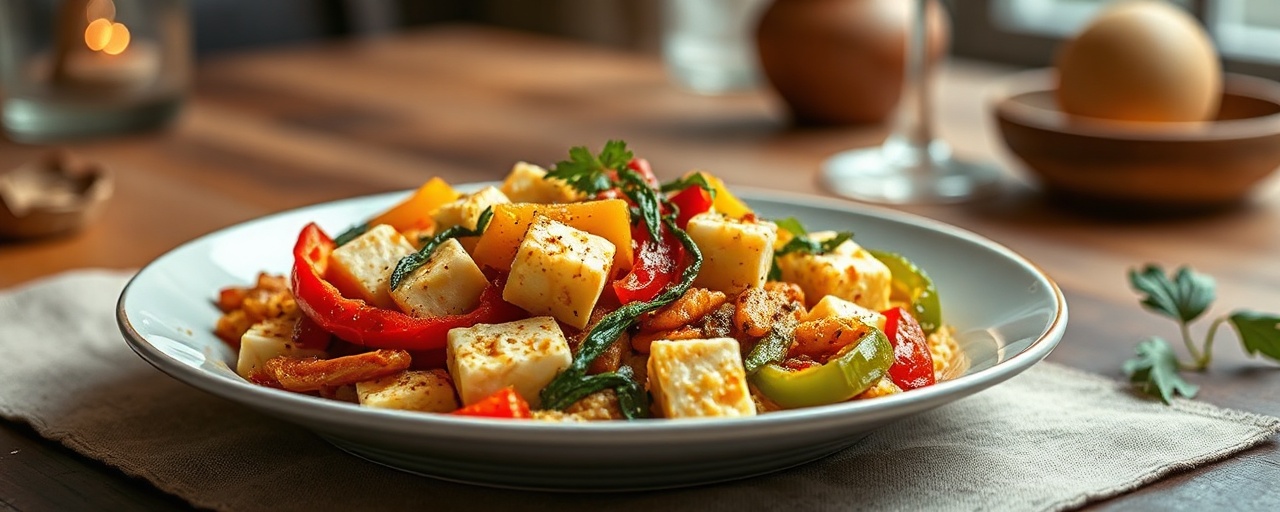 Paneer and Bell Pepper Stir-fry with Fenugreek