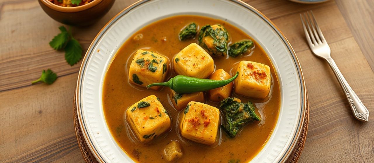 Paneer and Spinach Kofta in Cashew Gravy