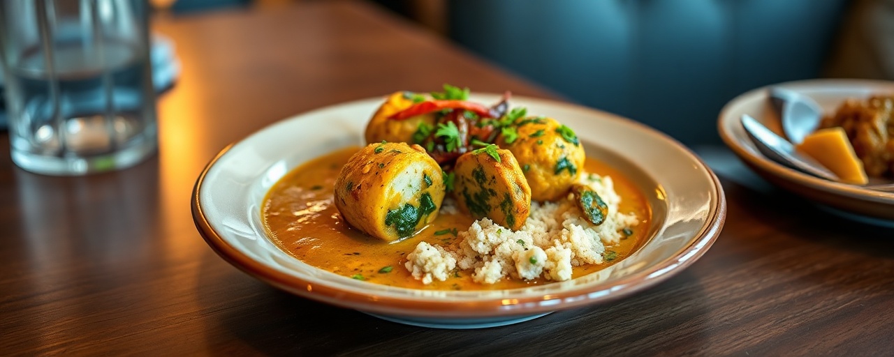 Paneer and Spinach Kofta in Cashew Gravy