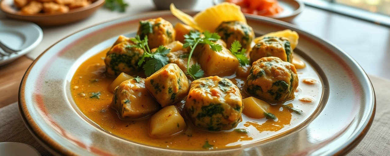 Paneer and Spinach Kofta in Cashew Gravy