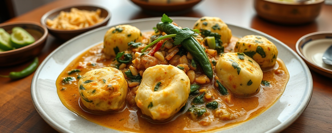 Paneer and Spinach Kofta in Cashew Gravy