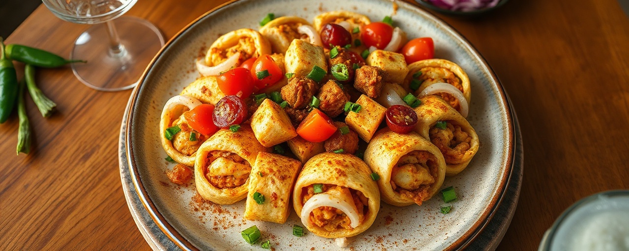 Paneer Bhurji Kathi Roll