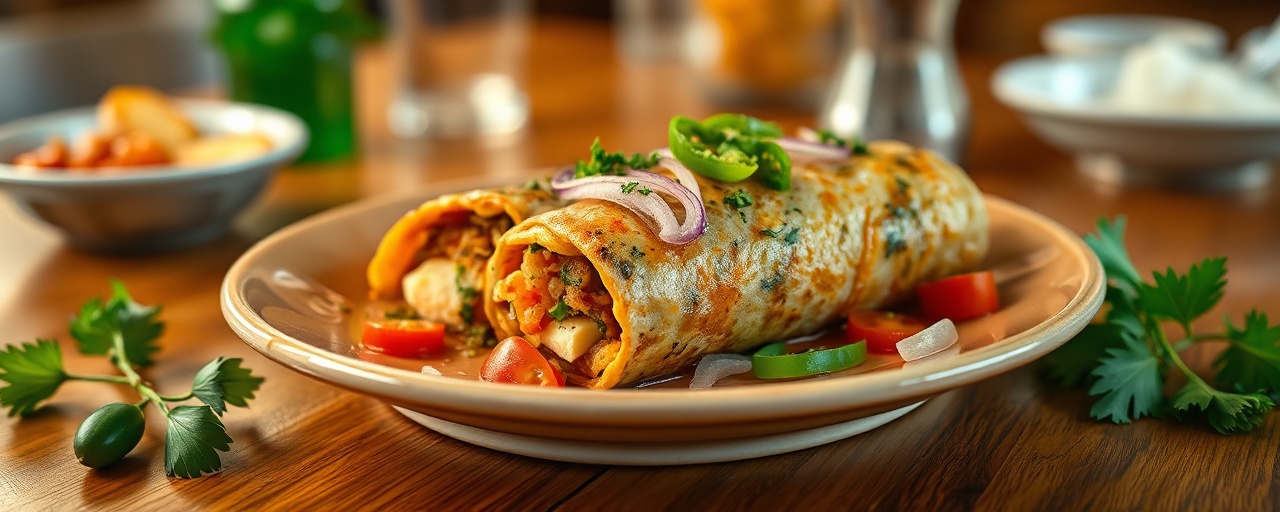 Paneer Bhurji Kathi Roll