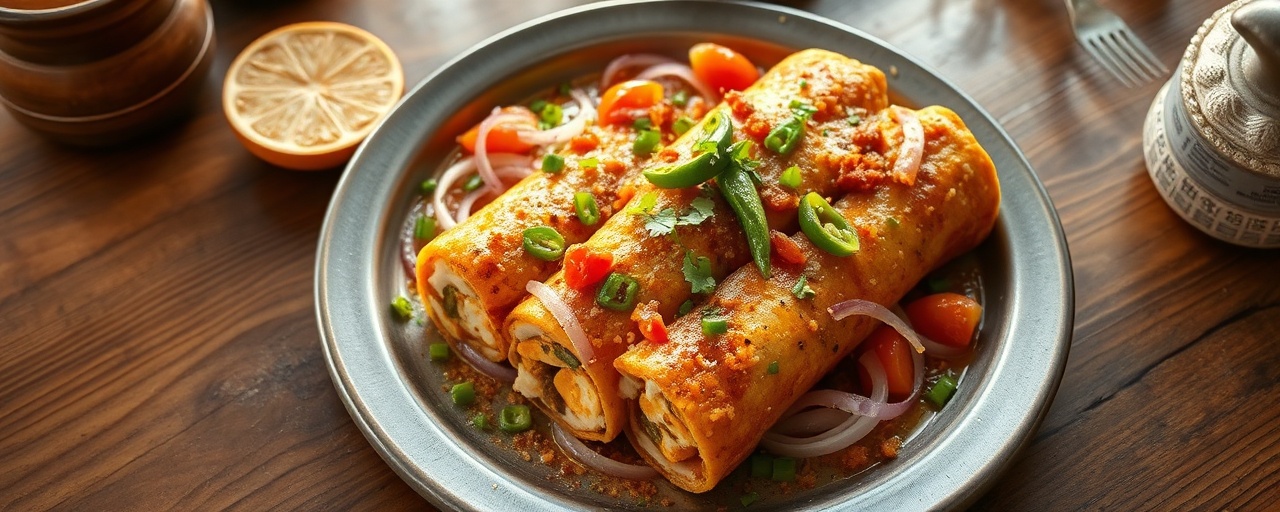 Paneer Bhurji Kathi Roll