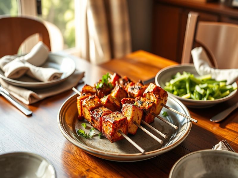 Paneer Tikka Masala Skewers
