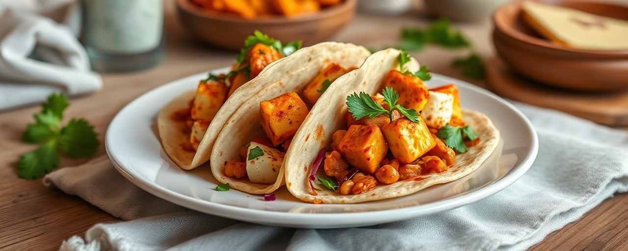 Paneer Tikka Masala Tacos