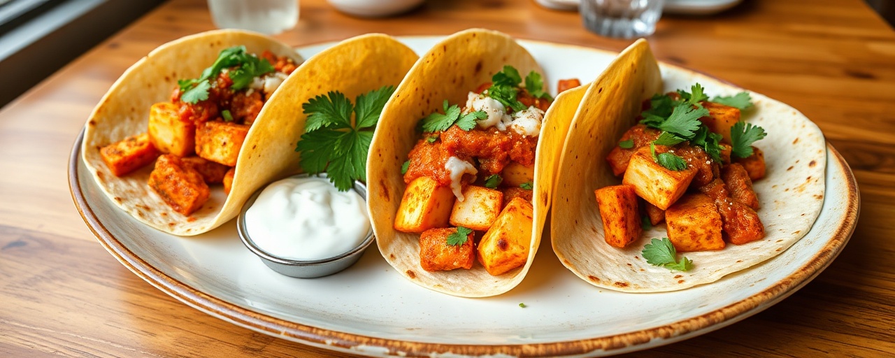 Paneer Tikka Masala Tacos