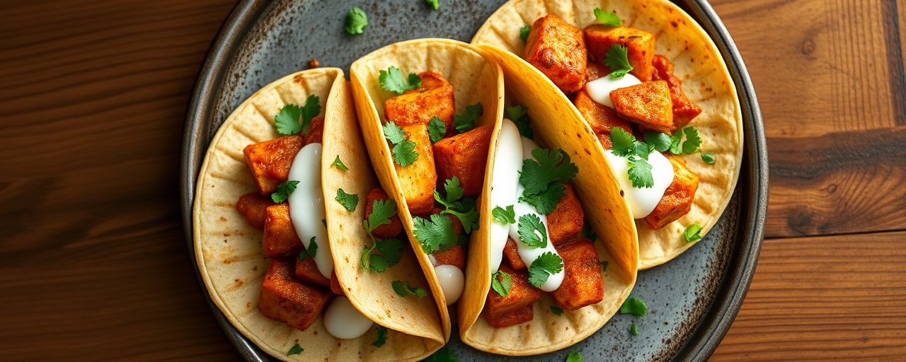 Paneer Tikka Masala Tacos
