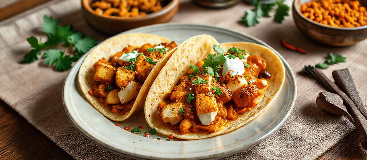 Paneer Tikka Masala Tacos