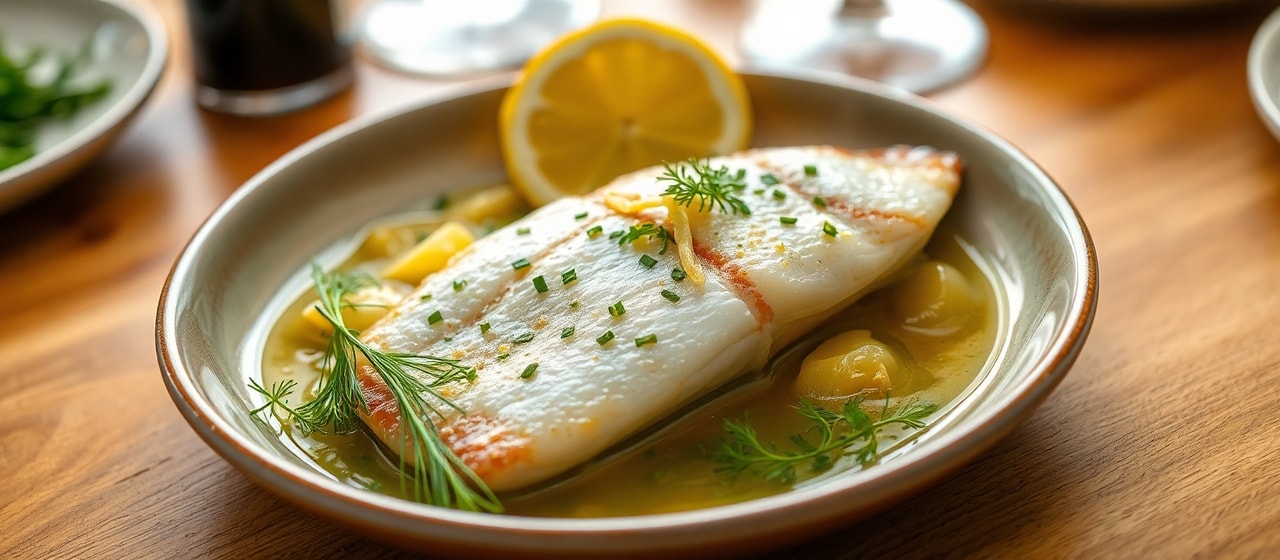 Parovoy Sudak s Limonnoy Nachinkoy (Steamed Pike Perch with Lemon Filling)