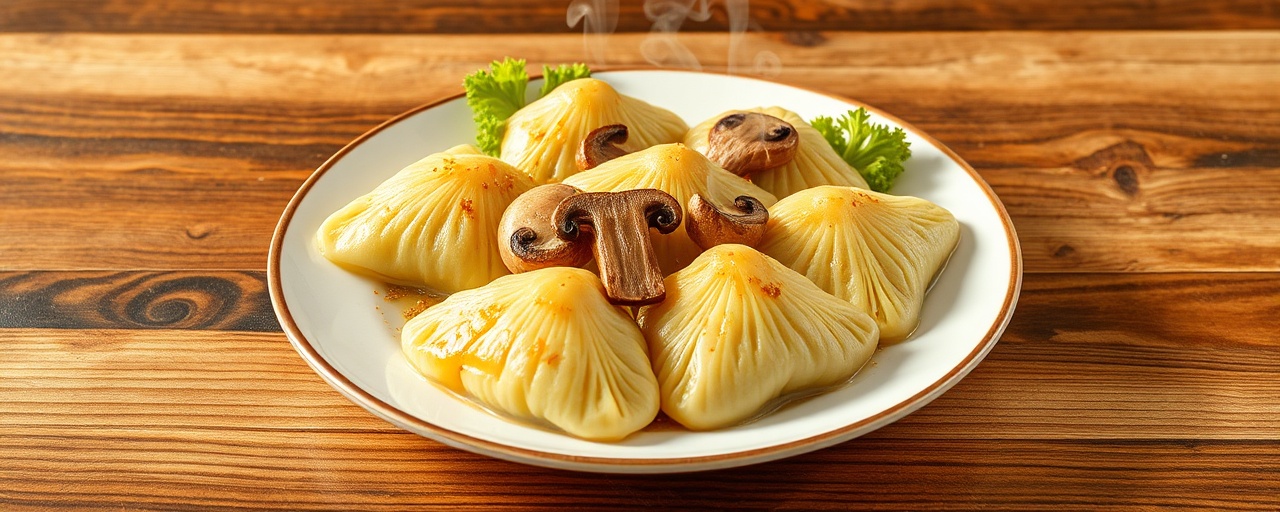Parowane Kapustne Sakiewki z Jackfruitem (Steamed Cabbage Purses with Jackfruit)