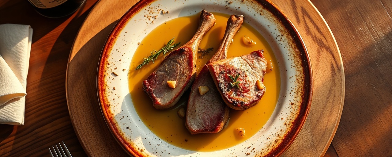 Pato Assado em Forno Tandoor à Algarvia