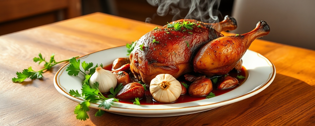 Pato Criollo al Tandoor con Adobo Patagónico