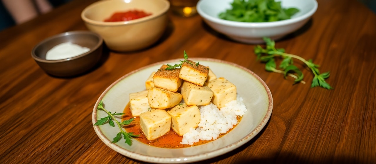 Pácolt Tofu Lecsó