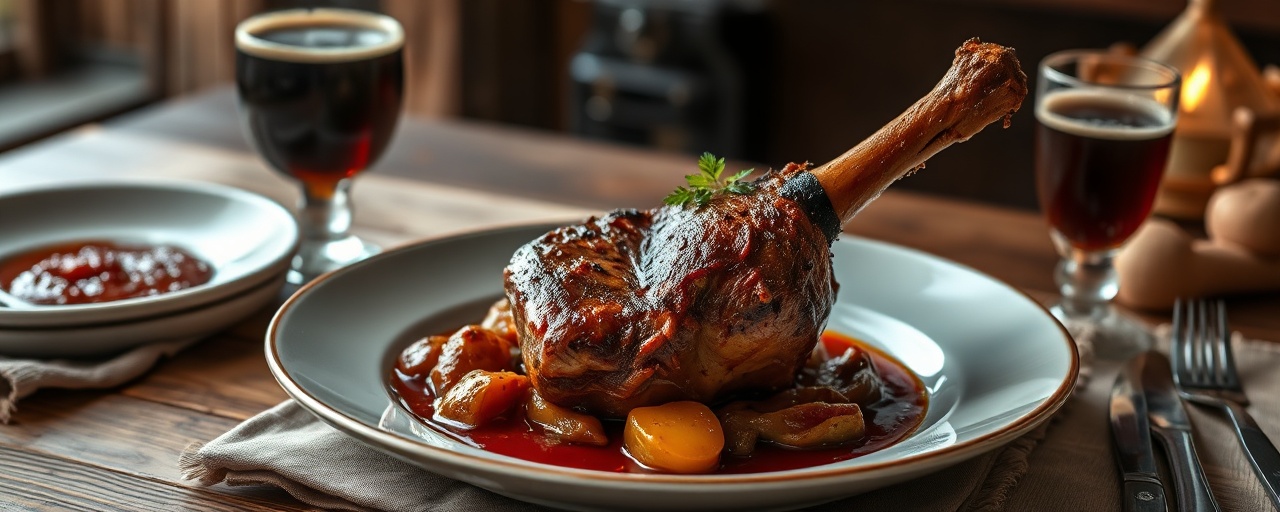 Pečené Vepřové Koleno "Tandoor" (High-Heat Roasted Pork Knuckle)