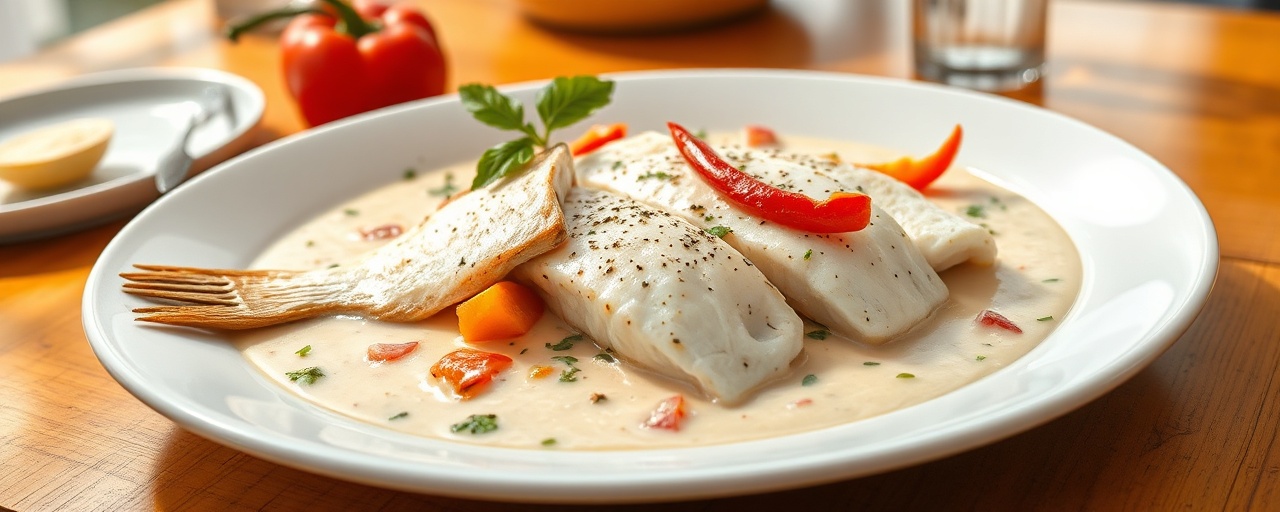 Peixe Sous-Vide com Moqueca de Galanga e Coco