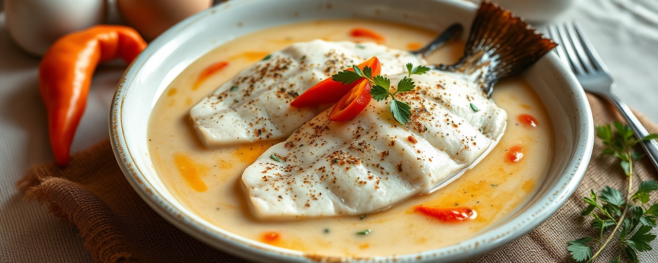 Peixe Sous-Vide com Moqueca de Galanga e Coco
