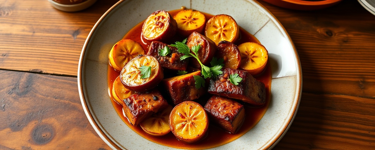 Peruvian Smoked Plantain & Aji Pork Bites