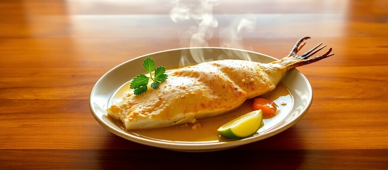 Pescado Abrasado con Glaseado Andino de Miso
