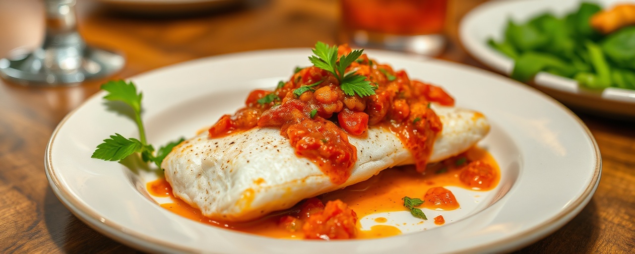 Pescado Flash-Frito con Salsa de Rocoto al Anís Estrella