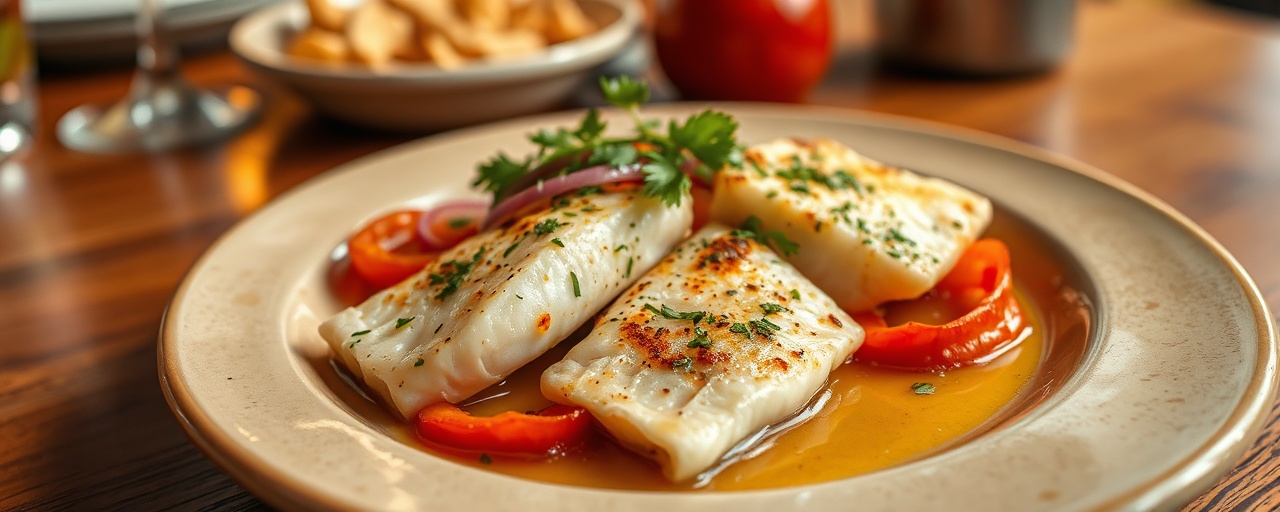 Pescado Pan-Seared al Coco con Achiote